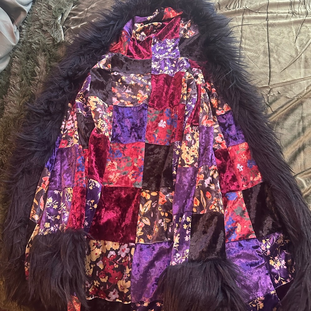 Current Mood bold love velvet coat - Picture 5 of 5